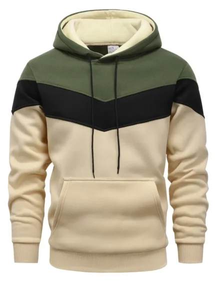Graphic Design Color Block Hoodie