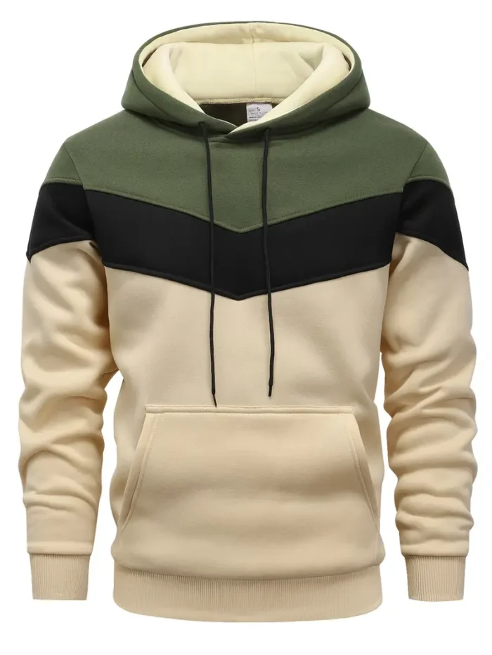 Graphic Design Color Block Hoodie