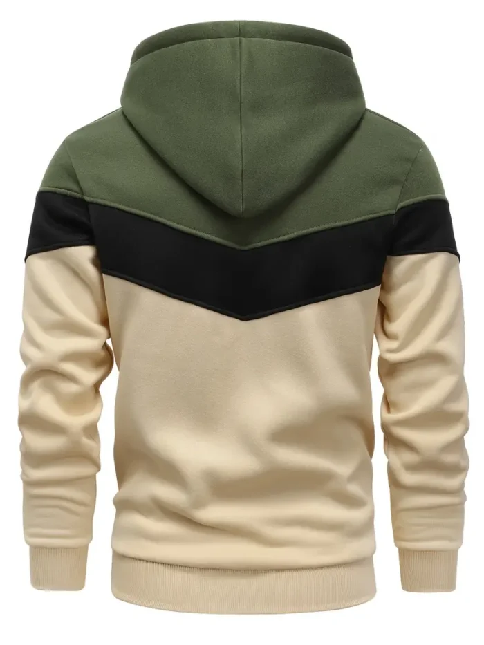 Graphic Design Color Block Hoodie - Image 2