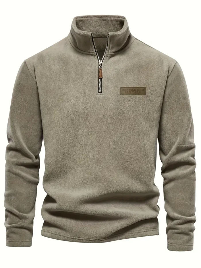Men's Fleece-Lined Half-Zip Sweatshirt
