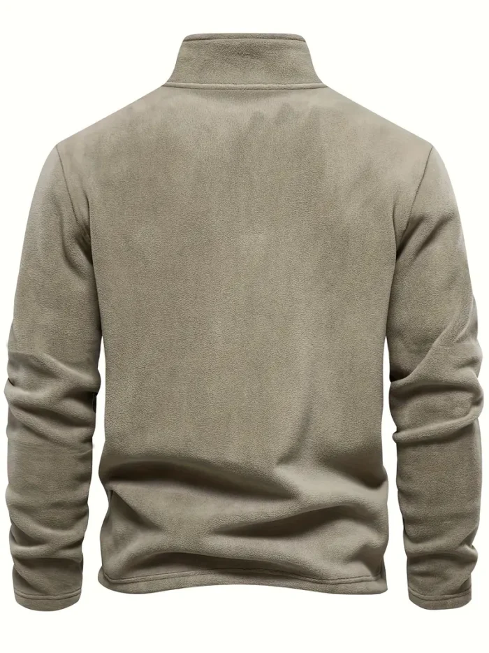 Men's Fleece-Lined Half-Zip Sweatshirt - Image 2