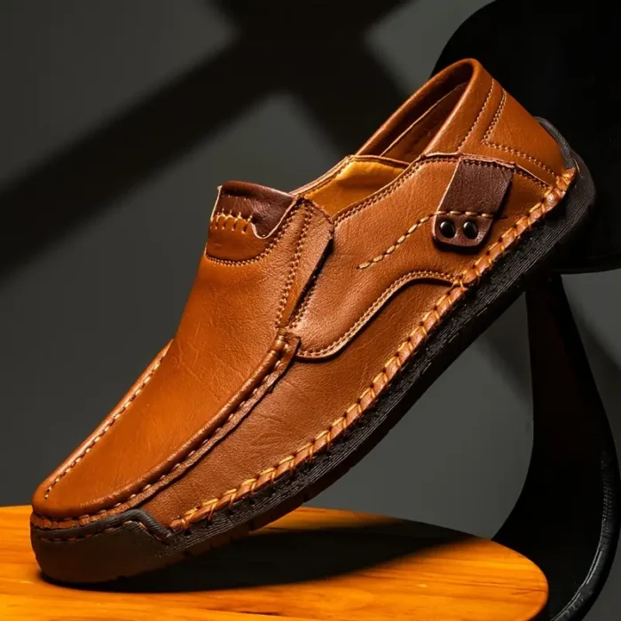 Men'S Casual Loafers - Light Brown - Image 2